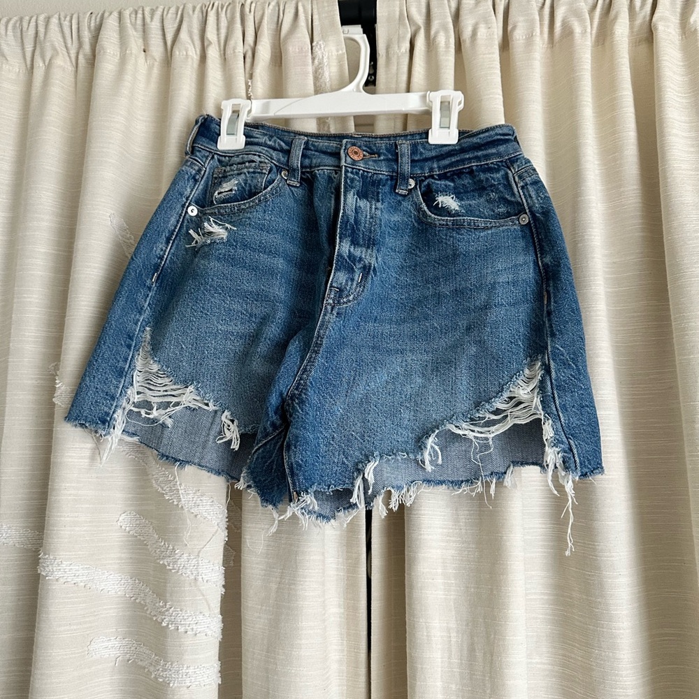 American eagle high rise mom shorts